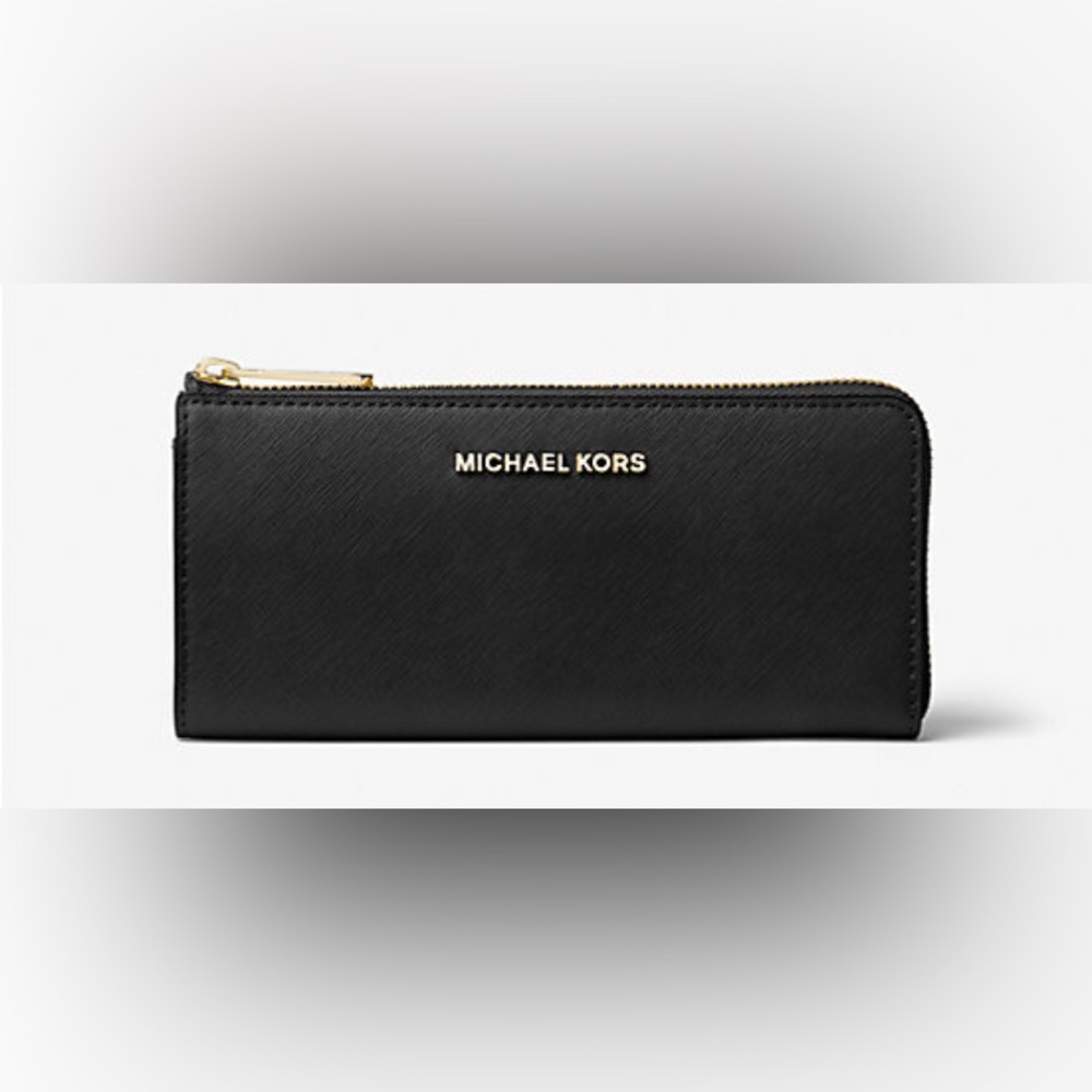 Michael Kors 🆕 Saffiano leather black NEW with tag  (Matching 
 tote in closet)